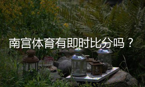 南宫体育有即时比分吗？实时比分功能解析与查看方法