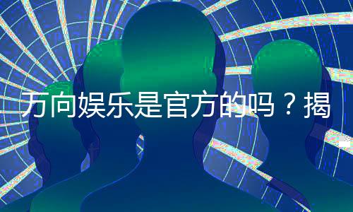 万向娱乐是官方的吗?揭秘平台背景与安全认证详情
