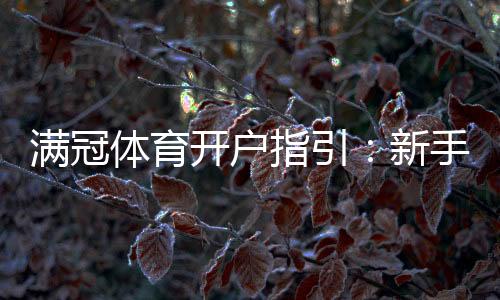 满冠体育开户指引:新手快速开户步骤、手机电脑图文教程与常见问题解答