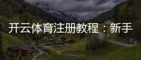 开云体育注册教程:新手快速完成注册流程、验证与安全注意事项