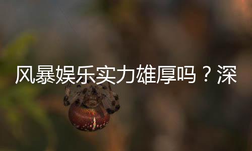 风暴娱乐实力雄厚吗？深度解析其平台优势与玩家真实体验