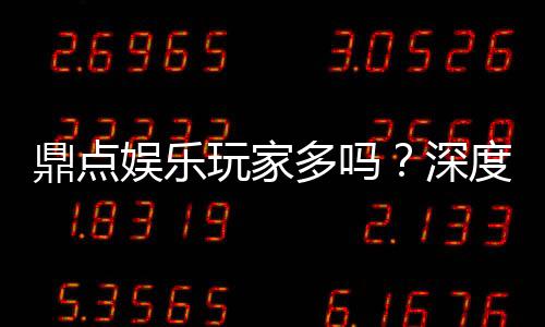 鼎点娱乐玩家多吗?深度解析平台人气与玩家活跃度